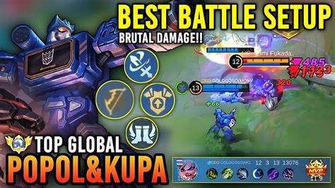 Best Battle Setup Popol Kupa Best Build Emblem Top Global