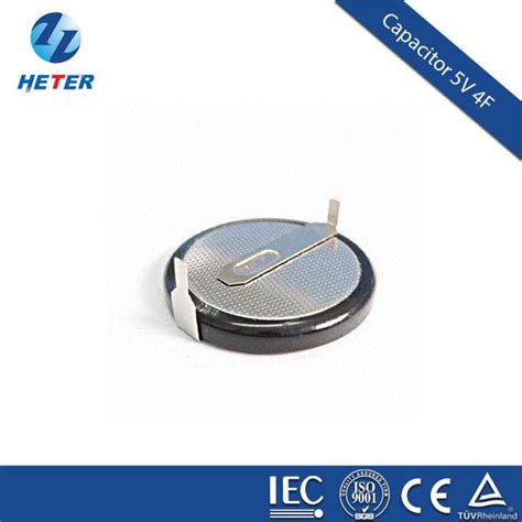 Heter Low Esr 55v 4f Coin Super Capacitor With Iec Ce Super