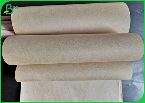 Eco Friendly 40gsm 50gsm Brown Food Grade Paper Roll Food Wrapping