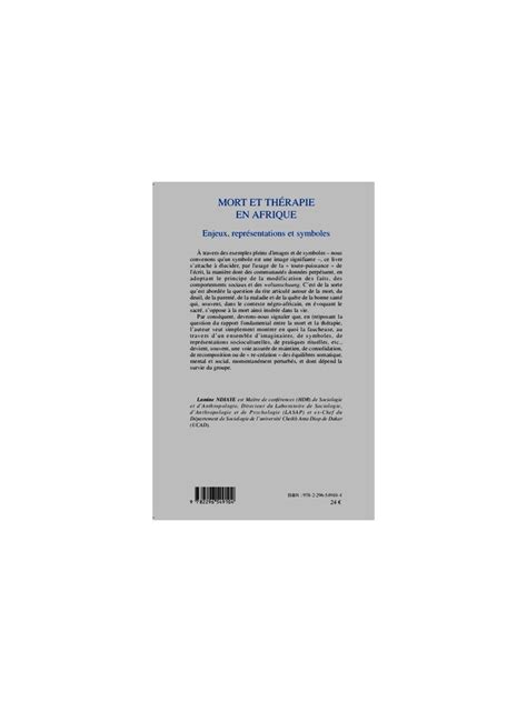 Mort Et Thérapie En Afrique Enjeux Représentations Et Symboles
