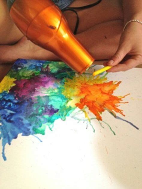 Nueva Técnica Para Pintar Con Crayones Con Imágenes Manualidades