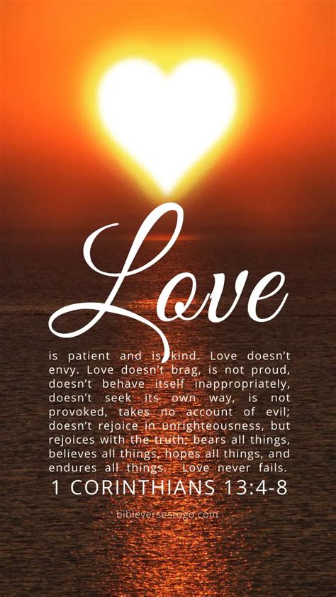 Love Is Patient Love Is Kind Bible Verse Wallpaper