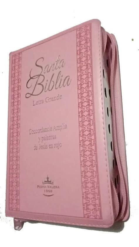 Biblia Letra Grande Rosa Ndice Cierre Reina Valera Mercado