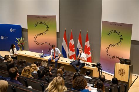 Studenten In Informeel Gesprek Met Leiders Trudeau En Rutte