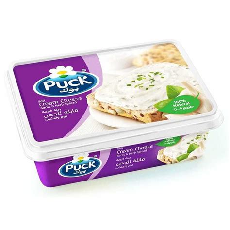 Puck Cream Cheese Spread Garlic And Herbs 200g Online Falcon Fresh