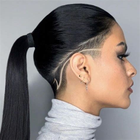 The 50 Coolest Shaved Hairstyles For Women Hair Adviser Shaved Side Hairstyles Shaved Hair