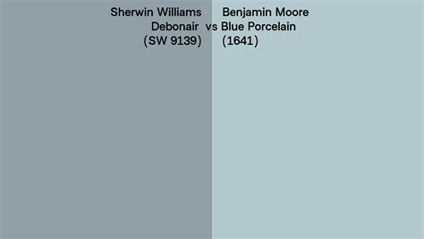 Sherwin Williams Debonair Sw 9139 Vs Benjamin Moore Blue Porcelain