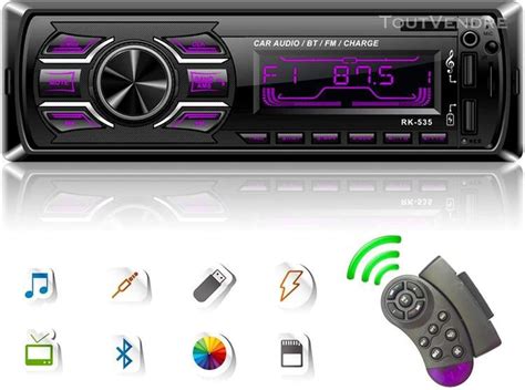 Autoradios Podofo Autoradio Bluetooth Din Car Stereo Main En France