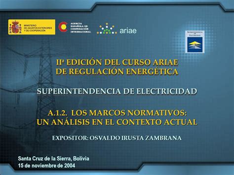 Ii Edici N Del Curso Ariae De Regulaci N Energ Tica Ppt Descargar