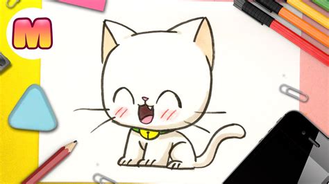 Como Dibujar Un GATO KAWAII FACIL PASO A PASO Como Dibujar Un