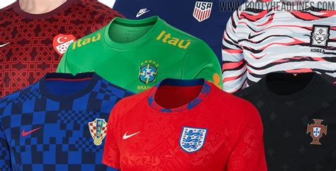 Alle Nike Nationalmannschaften 2020 Pre Match Shirts veröffentlicht