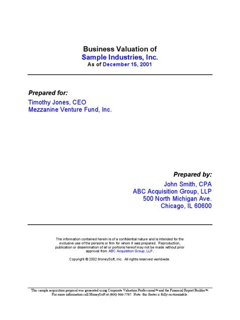 Pdf Sample Valuation Report2 Dokumen Tips