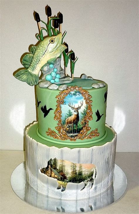 Hunting Fishing Cake Hunting Cake Cupcake Cakes Cupcakes Cakes For