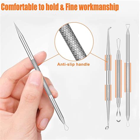 2022 15 PCS Blackhead Remover & Acne Extractor Tool Set - Stainless ...