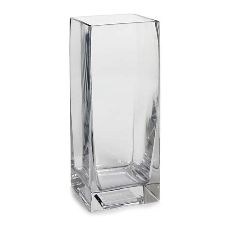 Wilko Glass Square Vase Clear Wilko