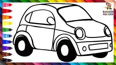 Cómo Dibujar Un Coche Dibuja y Colorea Un Coche Dibujos Para Niños