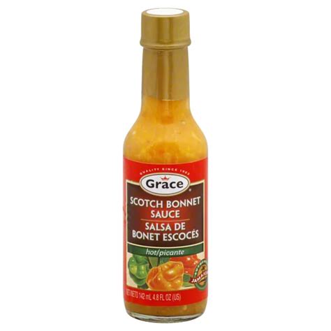 Grace Hot Scotch Bonnet Sauce Shop Hot Sauce At H E B