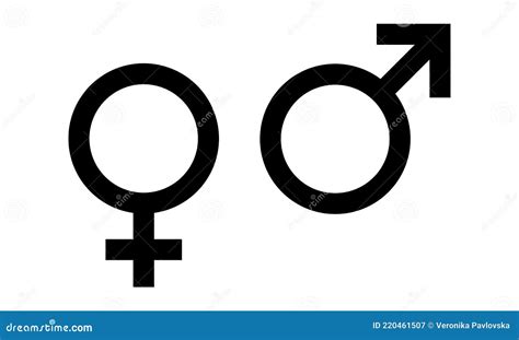 Gender Icon Set The Sign Of A Woman A Man A Non Binary Gender