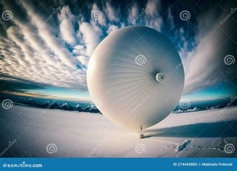 Weather Balloon Neural Network Ai Generated Stock Illustration