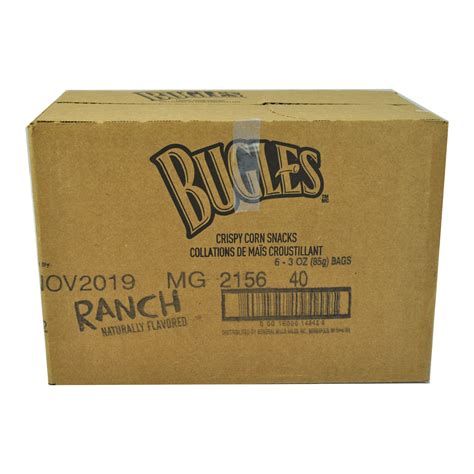 Bugles Snack Ranch 6 Ct 3 Oz