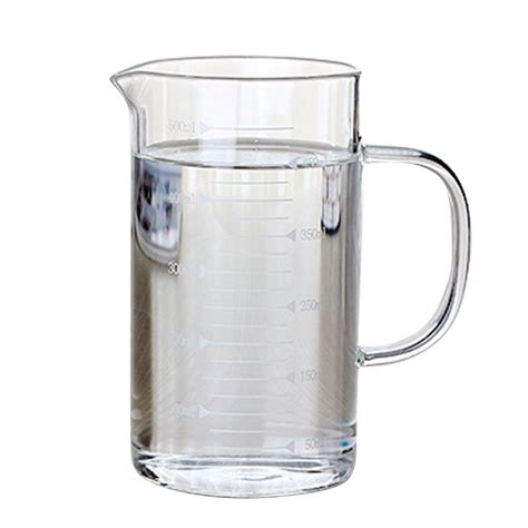 Glass Measuring Cup Measurement Jug Glass Cup Creative Durable 350ml/500ml Baking Tool Container ...