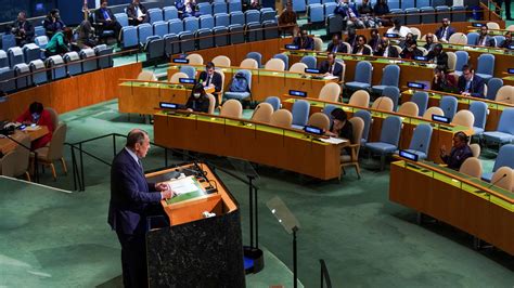 In a U.N. speech, Russia’s foreign minister says ‘the future of the