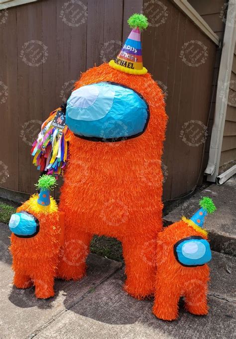 Among us piñata Homemade pinata Horse birthday parties Piñata ideas