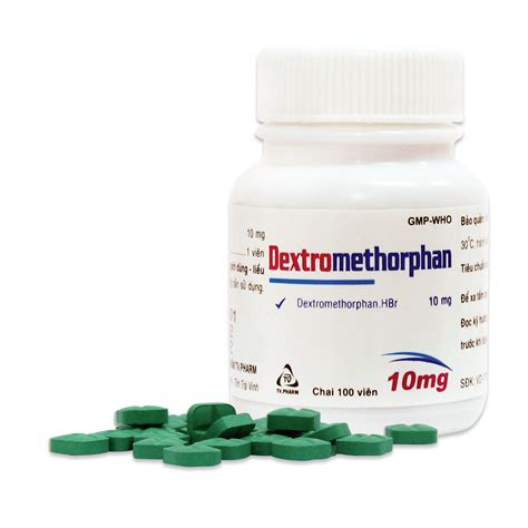 Dextromethorphan 10mg Chai 100 Viên Hộp 10 Vỉ X 10 Viên