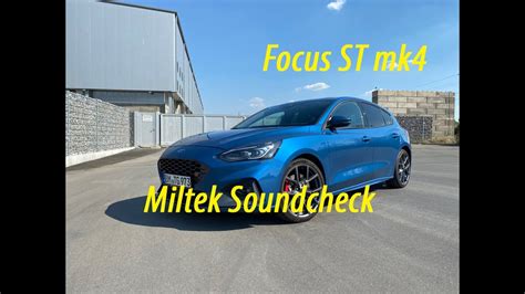 Ford Focus ST Mk4 Soundcheck Miltek Motorsport YouTube