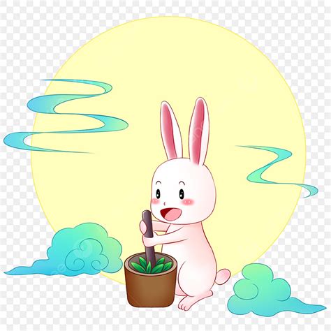 Jade Rabbit Hd Transparent Jade Rabbit Pill Mid Autumn Festival Jade