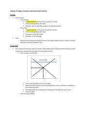 Chapter Supply Demand And Government Policies Chapter Supply