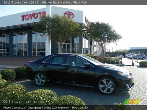 Attitude Black Metallic 2012 Toyota Camry Se V6 Blackash Interior Vehicle