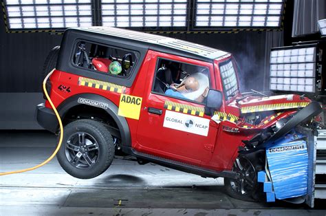 Global NCAP Reveals New Mahindra Thar Crash Test Rating Autocar India