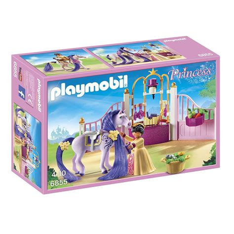 PLAYMOBIL Princess 6855 Ecurie et Cheval à coiffer Chez