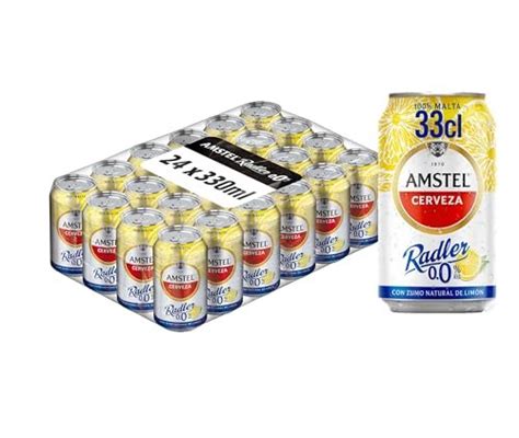 Amstel Radler 0 0 Cerveza Limon Sin Alcohol Pack Lata 24 X 33cl