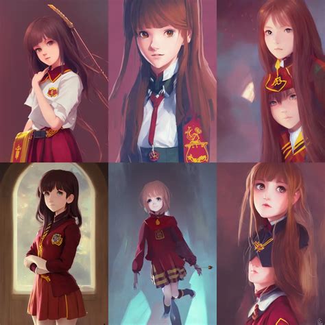 A Portrait Of A Cute Young Female Ravenclaw Student Stable Diffusion