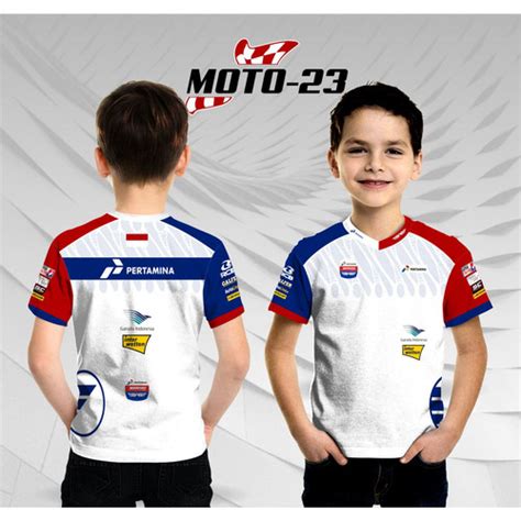 Jual Jersey Motogp Mandalika Anak Baju Kaos Pertamina Crew Indonesia