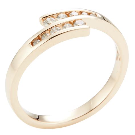 ARGYLE Croisé Ring 10 Brillanten zus ca 0 20ct Roségold 585 QVC de