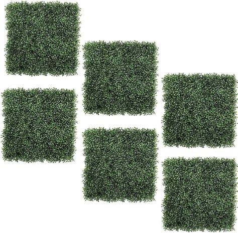 Keshengda Pcs X Artificial Boxwood Panels Topiary Hedge Plant Uv