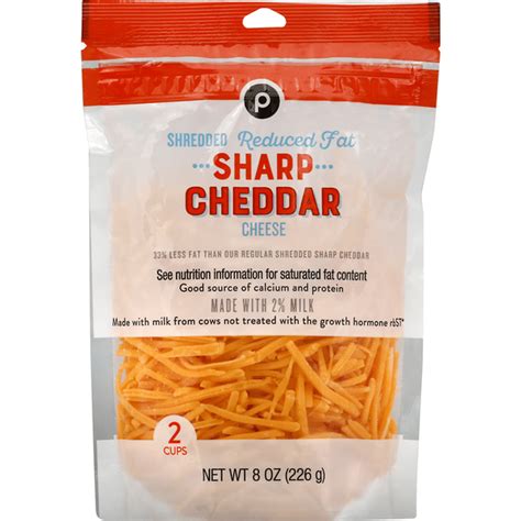 Publix Shredded Cheese Reduced Fat Sharp Cheddar 8 Oz Instacart