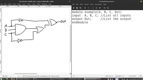 Circuit Diagram To Verilog Code Solved A Write A Verilog Mo