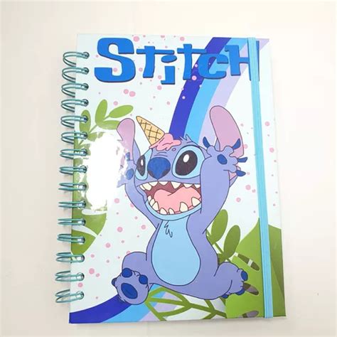 Cuaderno Tematico Stitch Hojas Espiral Cuotas Sin Inter S