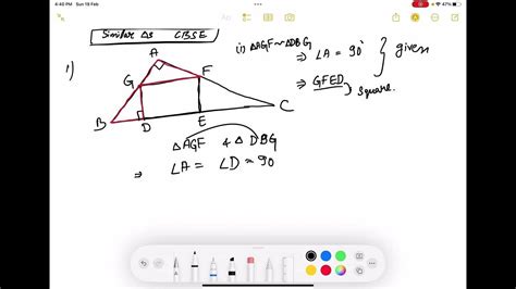 Cbse Questions Similar Triangles Part 4 Youtube