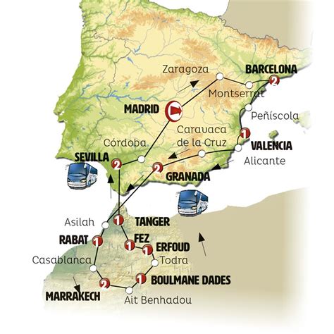 Espa A Y Marruecos Pen Nsula Ib Rica Y Marruecos