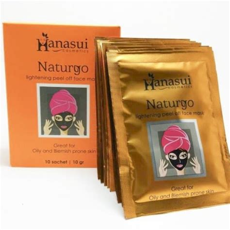 Jual Hanasui Naturgo Lightening Peel Off Mask Box Shopee Indonesia