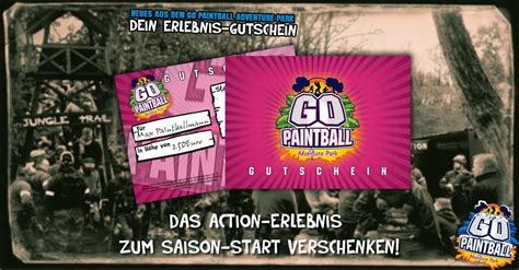 Dein Erlebnis Gutschein Go Paintball Adventure Park