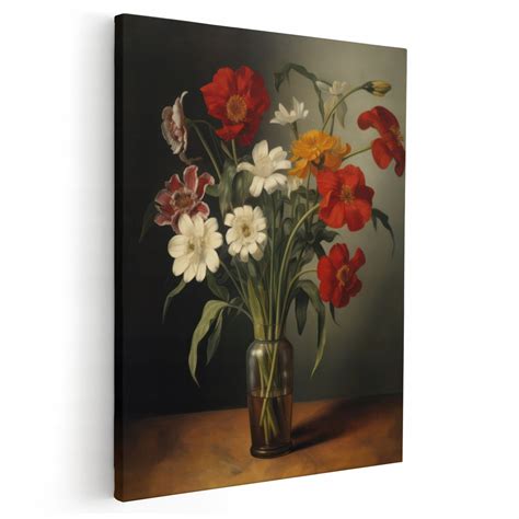 obraz  salonu obrazy na plotnie na sciane bukiet kwiatow wiele