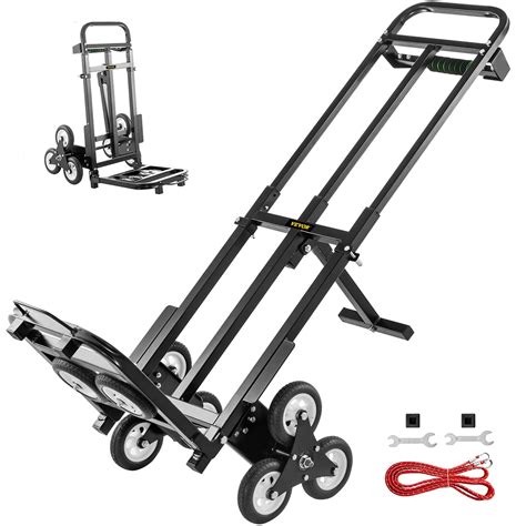 VEVOR Stair Climbing Cart Portable Folding Trolley With 8 Wheels 460