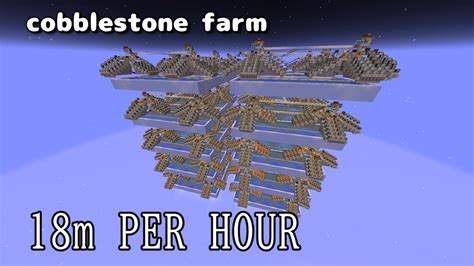 Minecraftworld S Fastest Cobblestone Farm In Minecraft Youtube