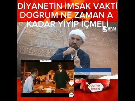 diyanetin İMSAK VAKTİ doğrumu YouTube